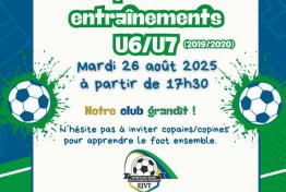 Entrainement foot pour les U6/U7 (2019-2020)