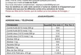 Opration fromages de l'EJVT