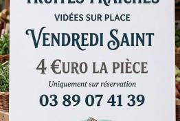 Vente de truites fra�ches de l'APP Hausgauen