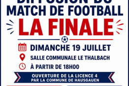 Diffusion de la finale sur �cran g�ant � Hausgauen