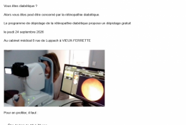 D�pistage de la r�tinopathie diab�tique