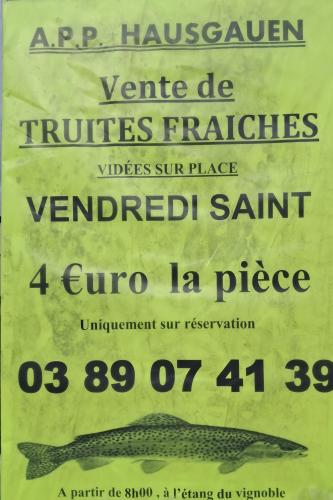 Vente de truites